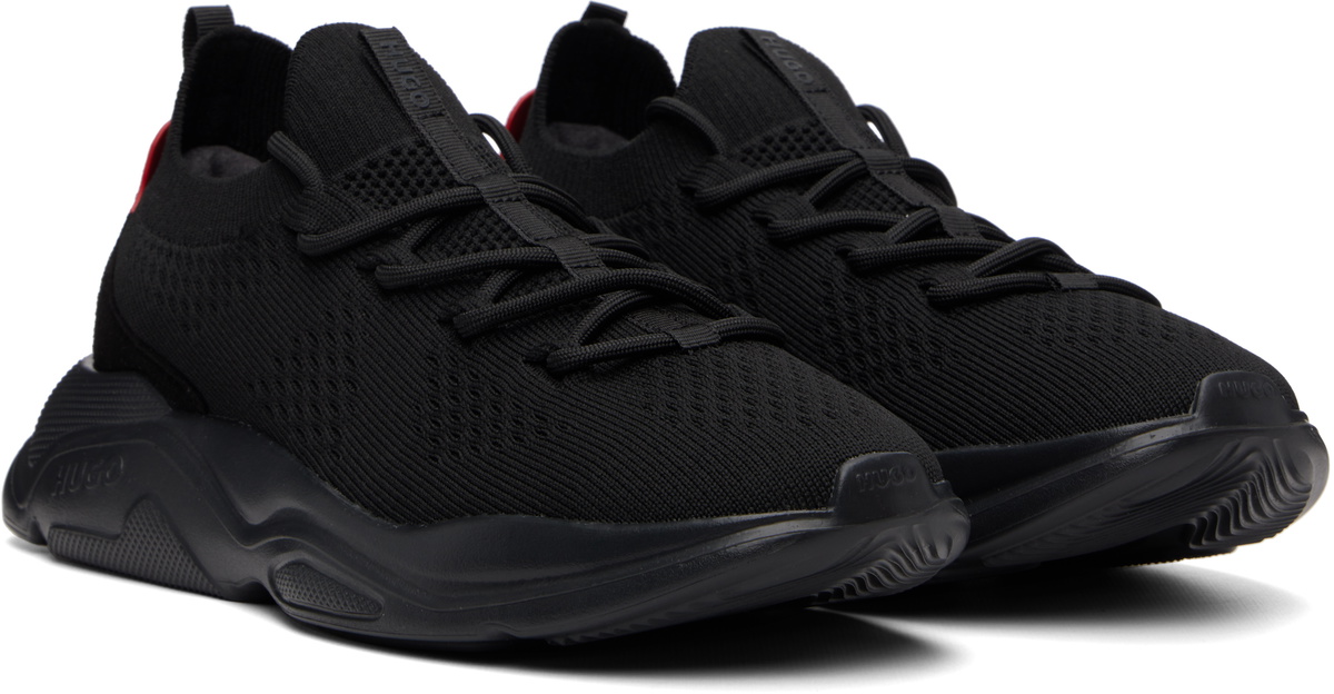 Hugo Black Kniited Sneakers