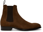 Brioni Brown Leather Chelsea Boots
