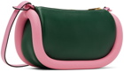 JW Anderson Green & Pink Bumper-12 Leather Crossbody Bag