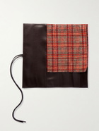 WOLF - WM Brown Textured Vegan Leather Knife Roll