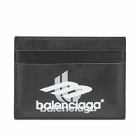 Balenciaga Men's Sport Logo Card Holder in Black/White White