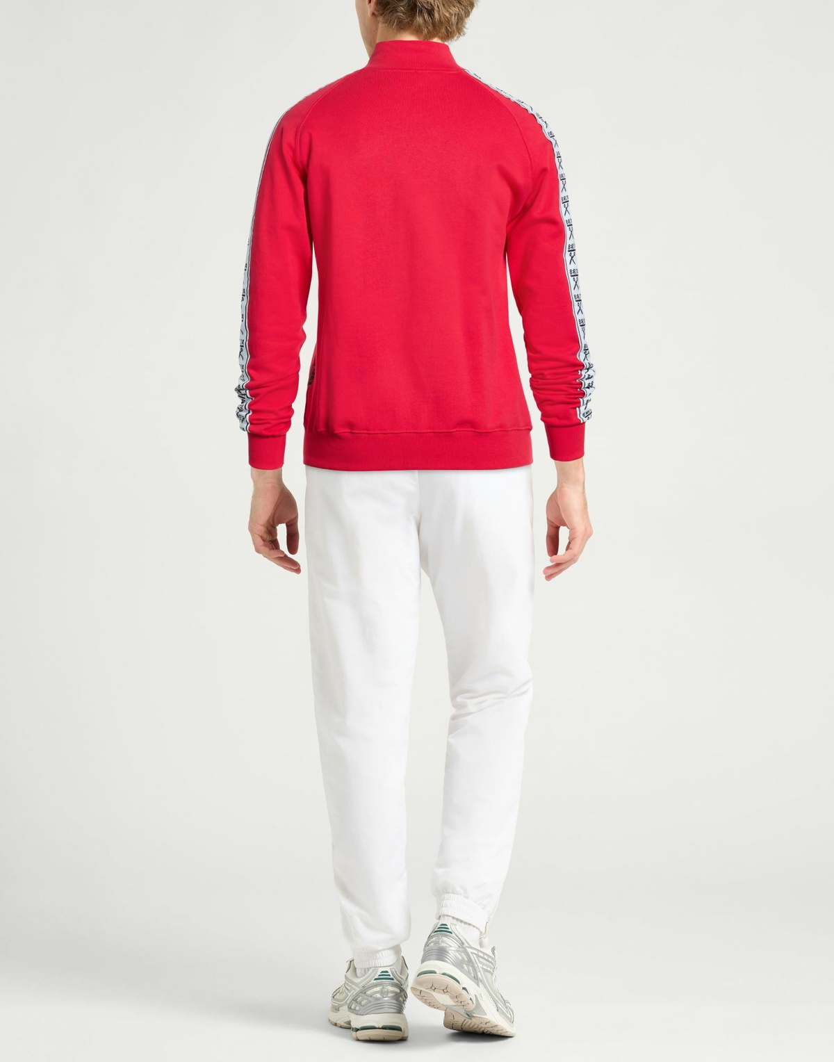 Berna Mens Sweatshirt in Tomato red