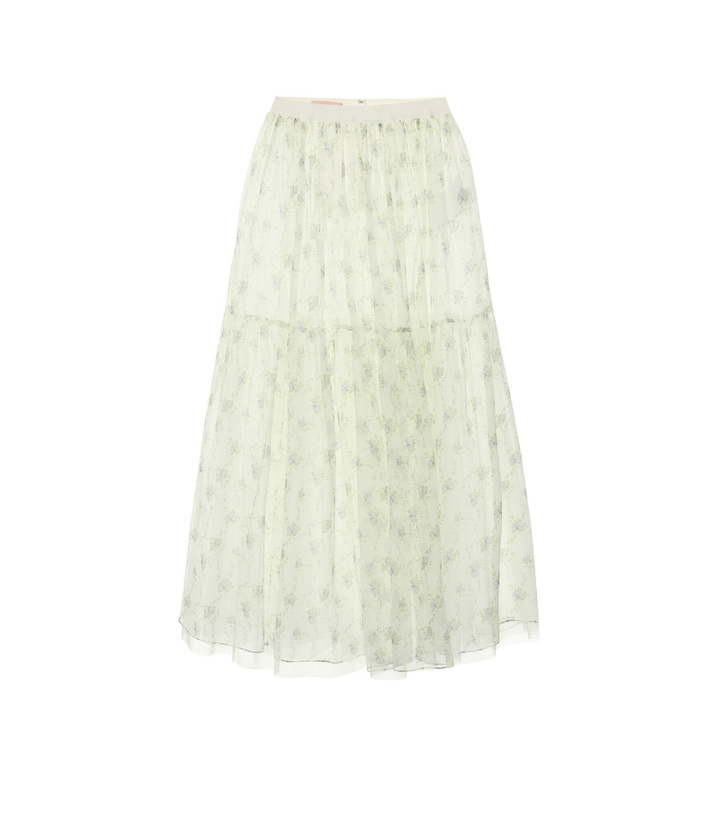 Photo: Brock Collection - Roulette floral silk midi skirt