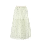 Brock Collection - Roulette floral silk midi skirt