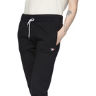 Maison Kitsune Black Tricolor Fox Lounge Pants