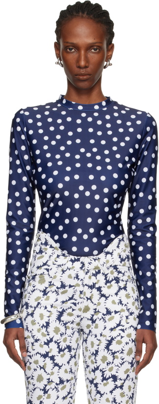 Photo: Jean Paul Gaultier Navy 'The Polka-Dot' T-shirt