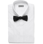 Lanvin - White Slim-Fit Bib-Front Satin-Trimmed Cotton-Poplin Tuxedo Shirt - Men - White
