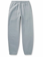 Auralee - Tapered Fleece-Back Cotton-Jersey Sweatpants - Blue