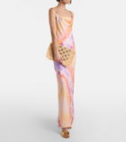 Rabanne Embellished raffia clutch