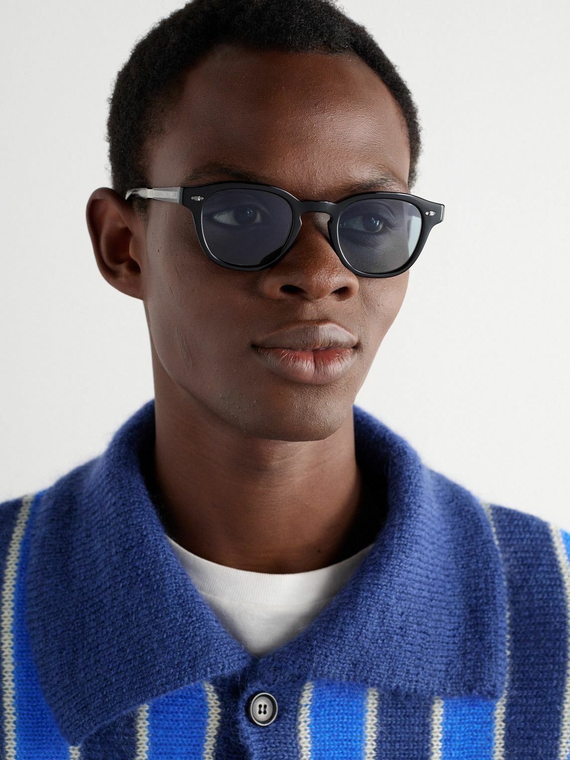 Mr Leight - James S Round-Frame Acetate and Titanium Sunglasses