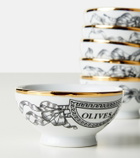 Fornasetti Set of 6 porcelain bowls