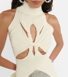 Dion Lee Ribbed-knit cutout top