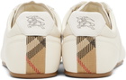 Burberry Beige Leather Knight Runner Sneakers​