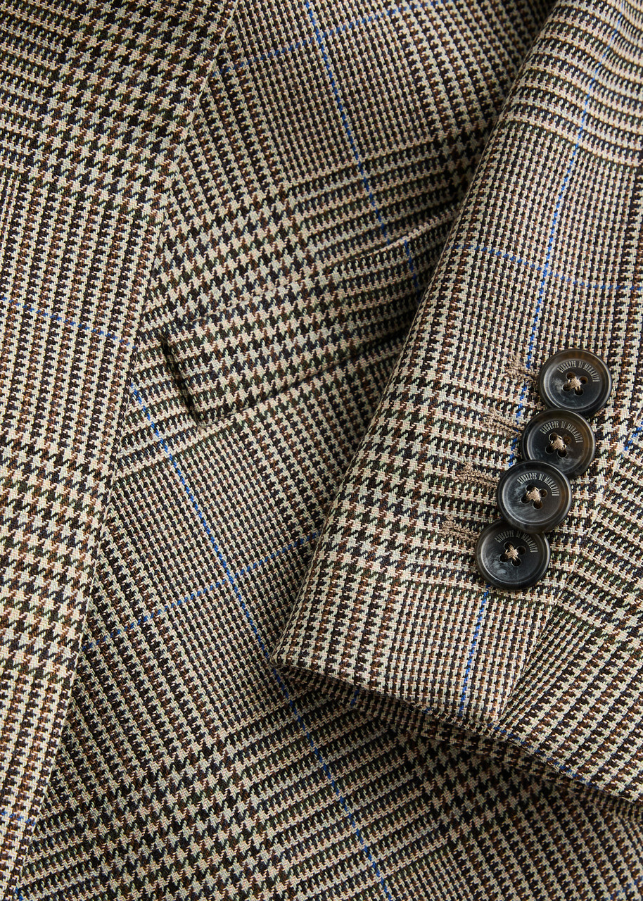 Giuseppe DI Morabito Houndstooth Cropped Blazer Brown