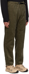 Gramicci Khaki Grid Jam Trousers