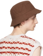 Our Legacy Brown Woven Bucket Hat