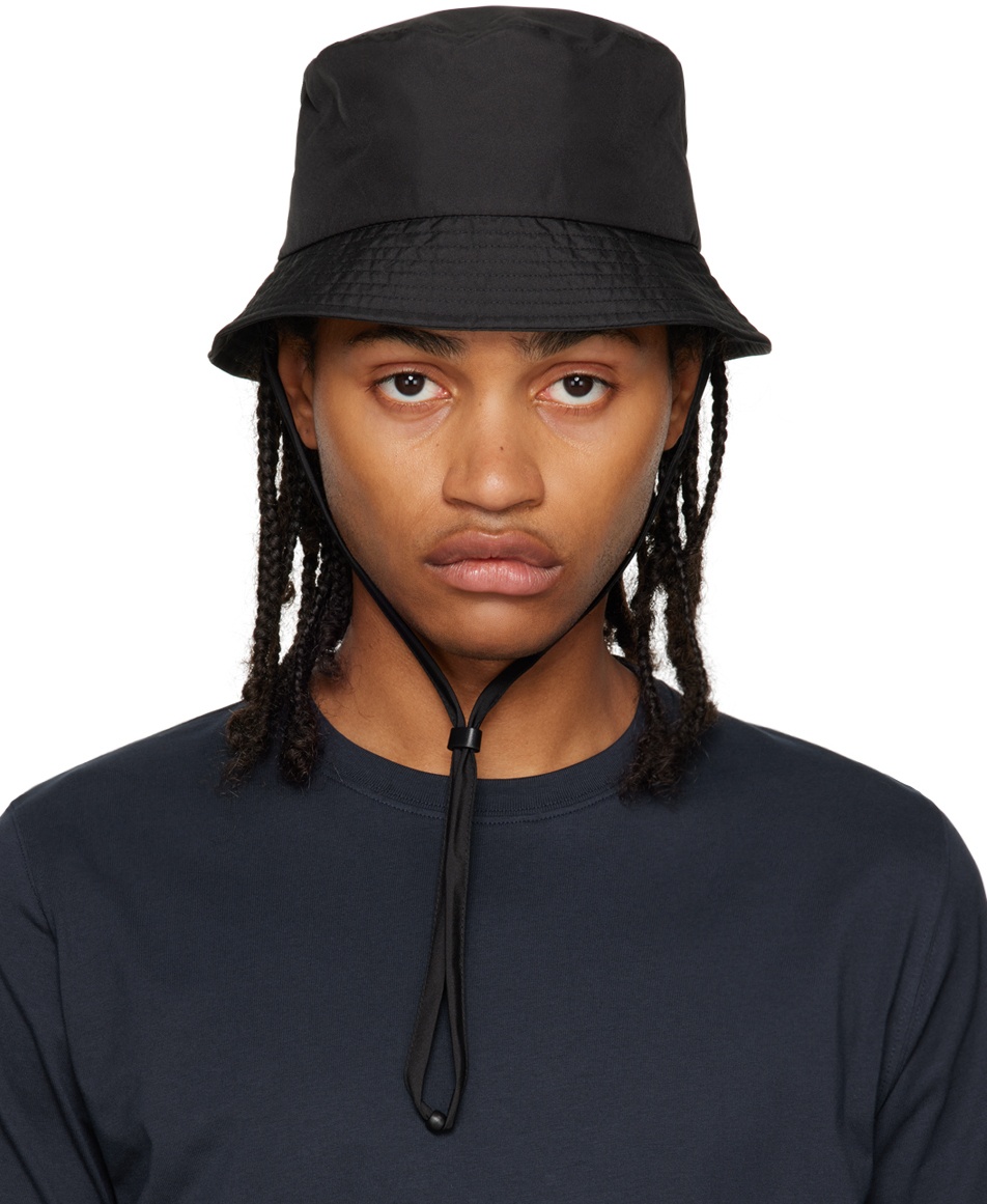 NORSE PROJECTS Black Printed Hat Norse Projects