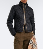 Burberry Burberry Check quilted puffer jacket