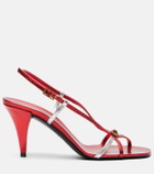Versace Valentina leather slingback sandals
