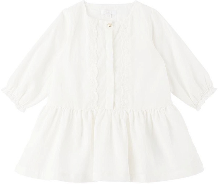 Photo: Chloé Baby Off-White Embroidered Dress