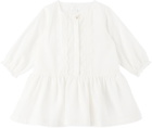 Chloé Baby Off-White Embroidered Dress