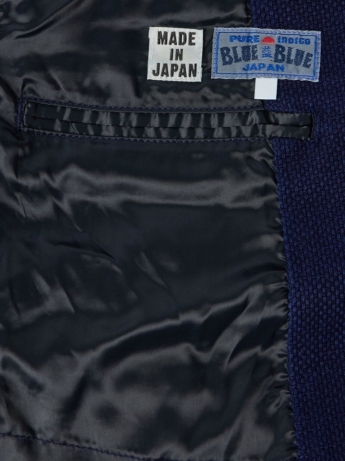 Blue Blue Japan - Sashiko Cotton-Piqué Suit Jacket - Blue