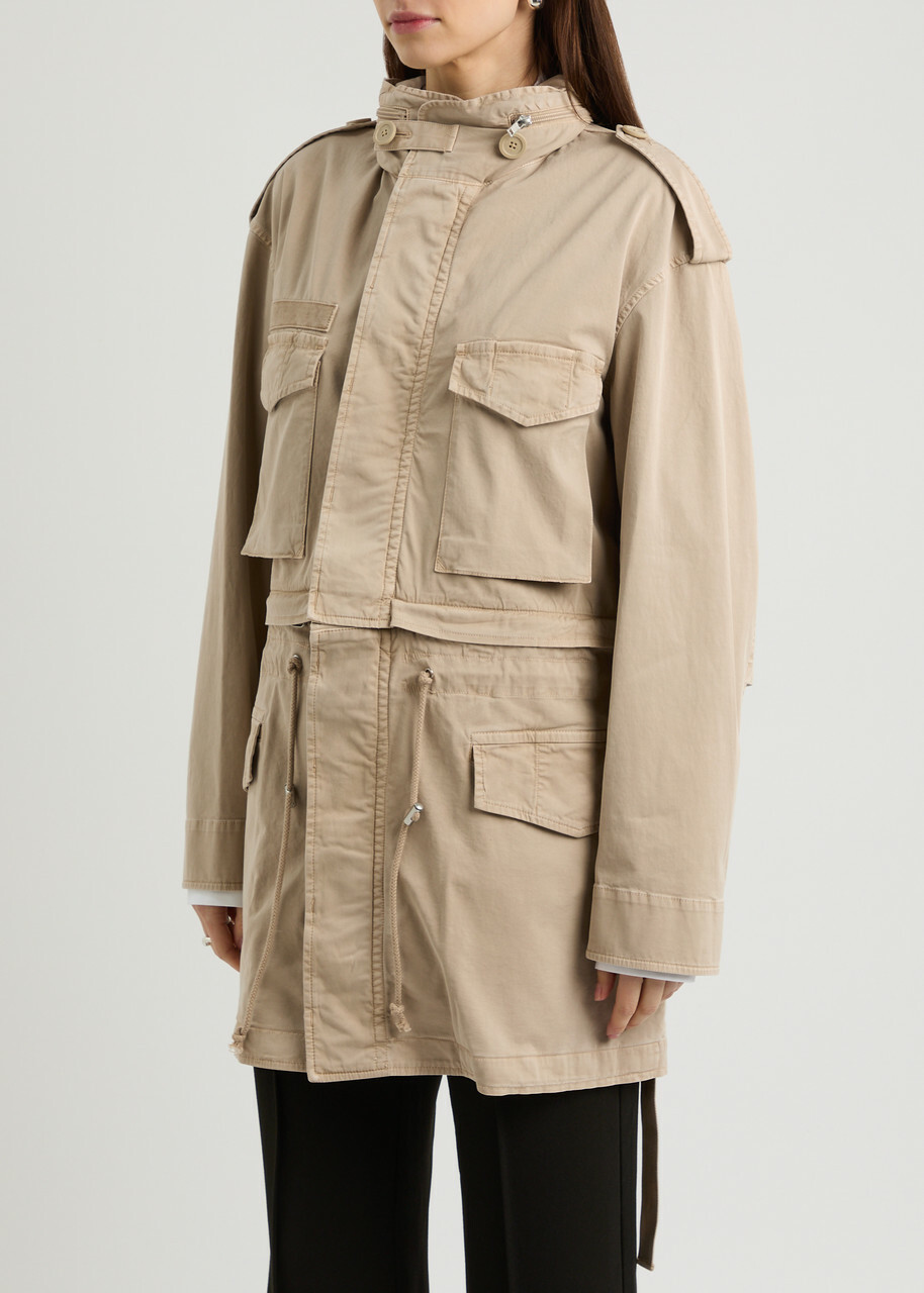 Helmut Lang Field Stretch-cotton Jacket Sand