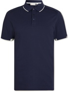 Kjus Golf - Stan Cotton-Blend Piqué Golf Polo Shirt - Blue