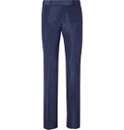 Dunhill - Navy Slim-Fit Mulberry Silk Suit Trousers - Blue