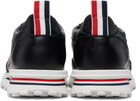 Thom Browne Black Soft Nappa RWB Tech Runner Sneakers