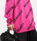 Balenciaga - Logo wool-blend sweater