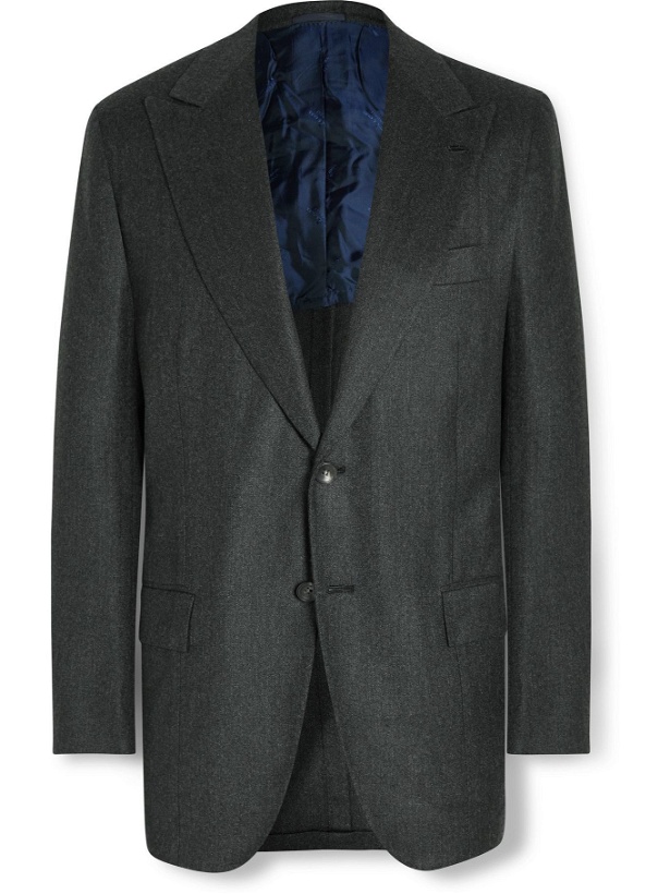 Photo: Kiton - Cashmere Suit Jacket - Gray