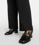 Gucci Interlocking G leather loafer pumps