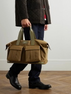 Mulberry - Leather-Trimmed Waxed-Cotton Weekend Bag