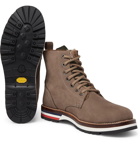 Moncler - New Vancouver Shearling-Lined Suede And Shell Boots - Men - Brown