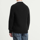 Barbour Men's Heritage + Garthman Zip Cardigan in Black