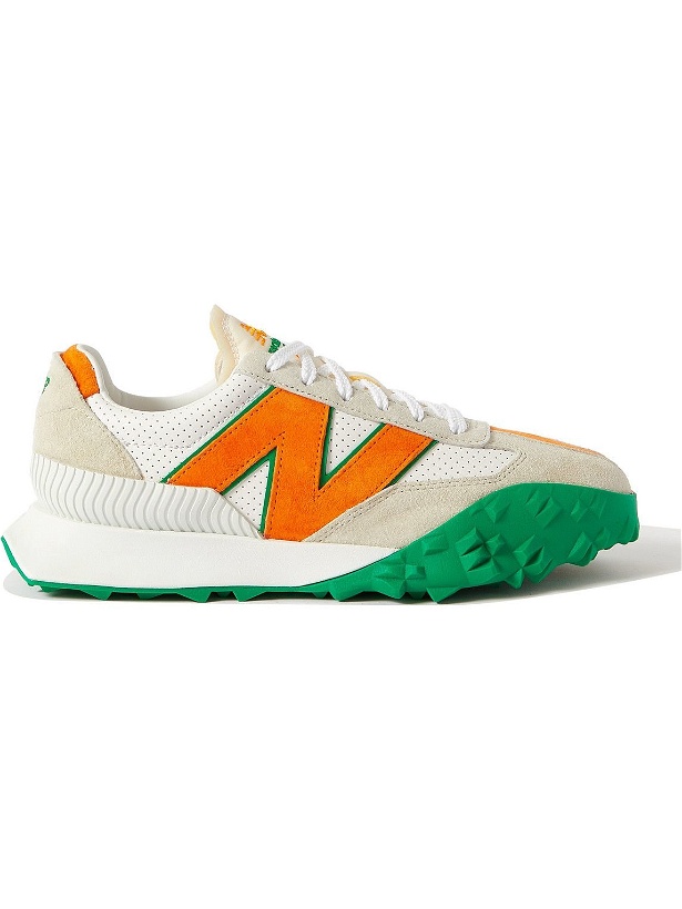 Photo: New Balance - Casablanca XC72 Suede-Trimmed Leather Sneakers - Orange