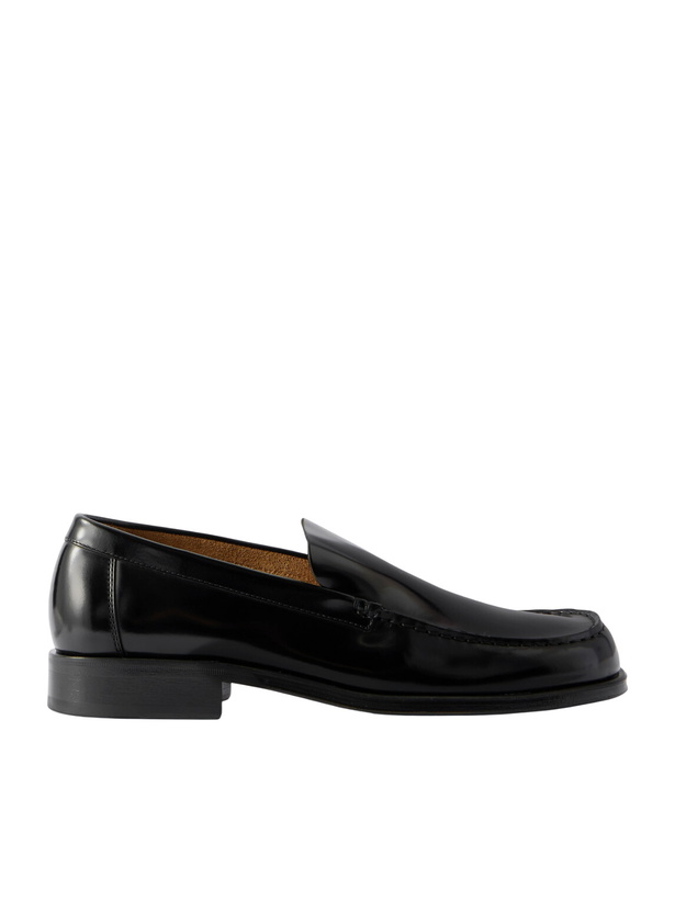 Photo: LEMAIRE - Glossed-Leather Loafers - Black