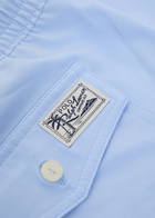 Polo Ralph Lauren Traveller Logo-embroidered Woven Swim Shorts Blue