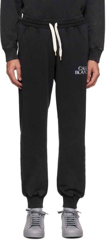 Photo: Casablanca Black Ange De Jour Lounge Pants