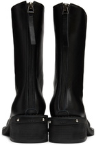 OSOI Black Leather Toboo Boots