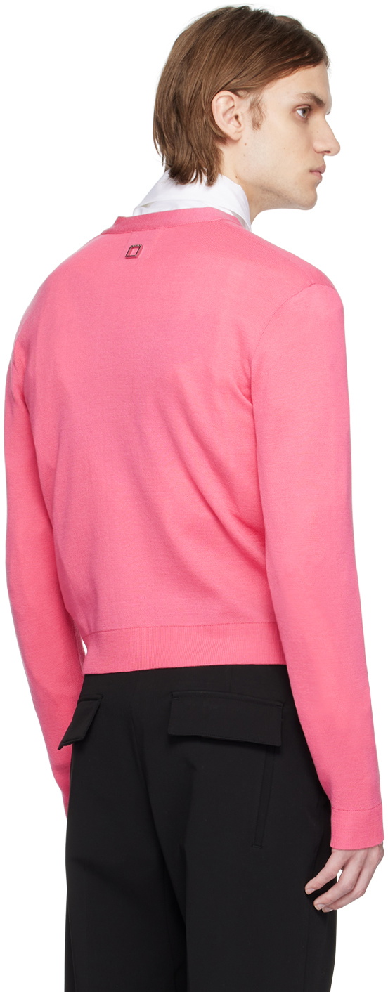 Dreamy Pink Cropped Cardigan (M)