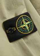Stone Island Logo-appliquéd Stretch-cotton Overshirt Green Light