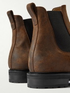 Majordome - M11 Waxed-Suede Chelsea Boots - Brown