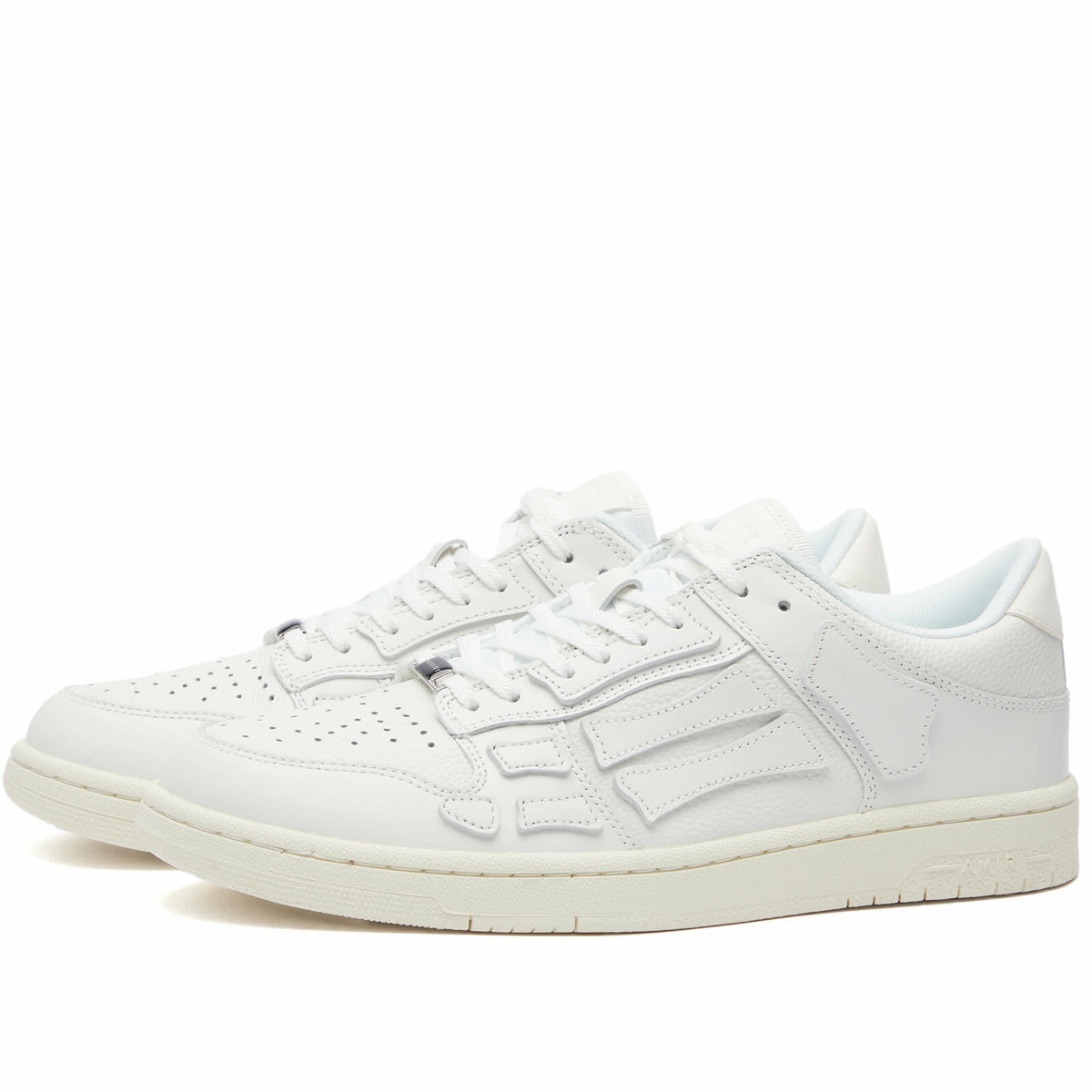 AMIRI Men's Skeltop Low Sneakers in White/White Amiri