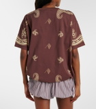 The Attico Bandana oversized cotton jersey T-shirt
