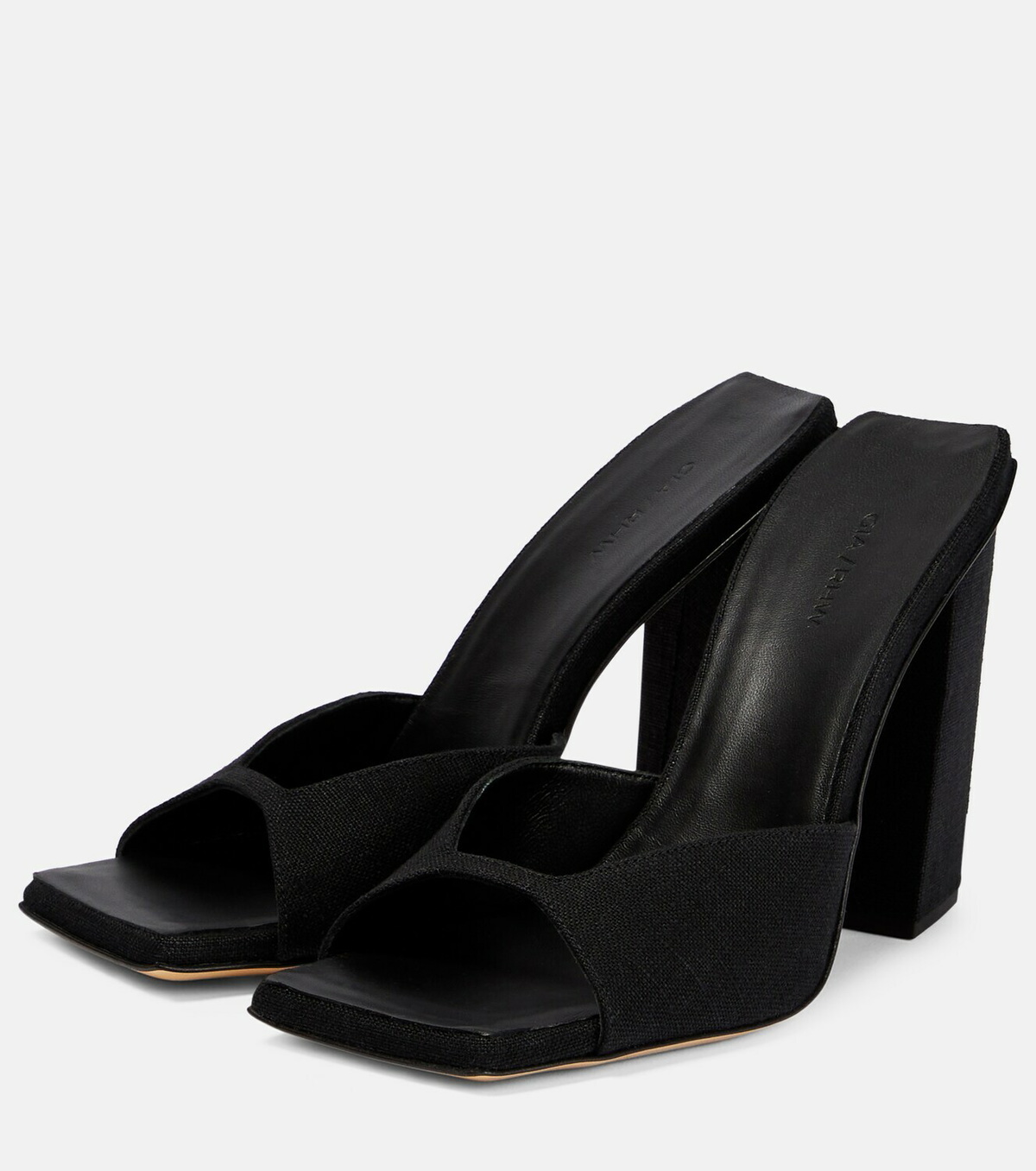 サンダル・ミュール GIA BORGHINI FW22 ROSIE 14 SANDAL (ROSIE14_2328) Gia Borghini - Rosie 14 satin mules Gia Borghini