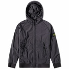 Stone Island Men's Reversible Polartec Hooded Jacket in Charcoal