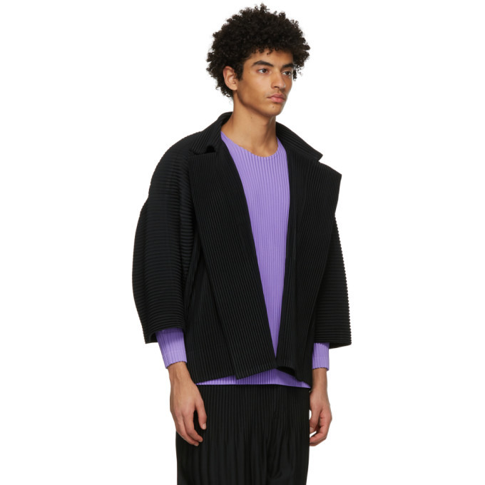 Homme Plisse Issey Miyake Black Monthly Colors October Jacket