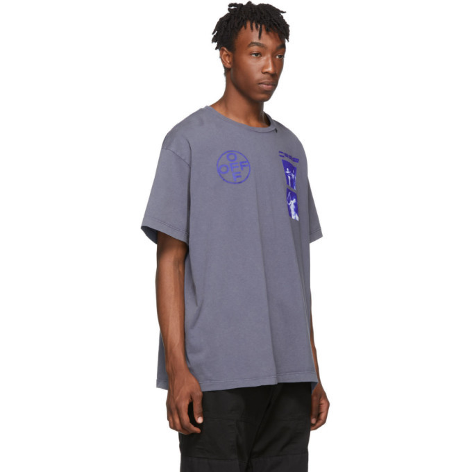 Off-White Indigo and Blue Hardcore Caravaggio T-Shirt Off-White